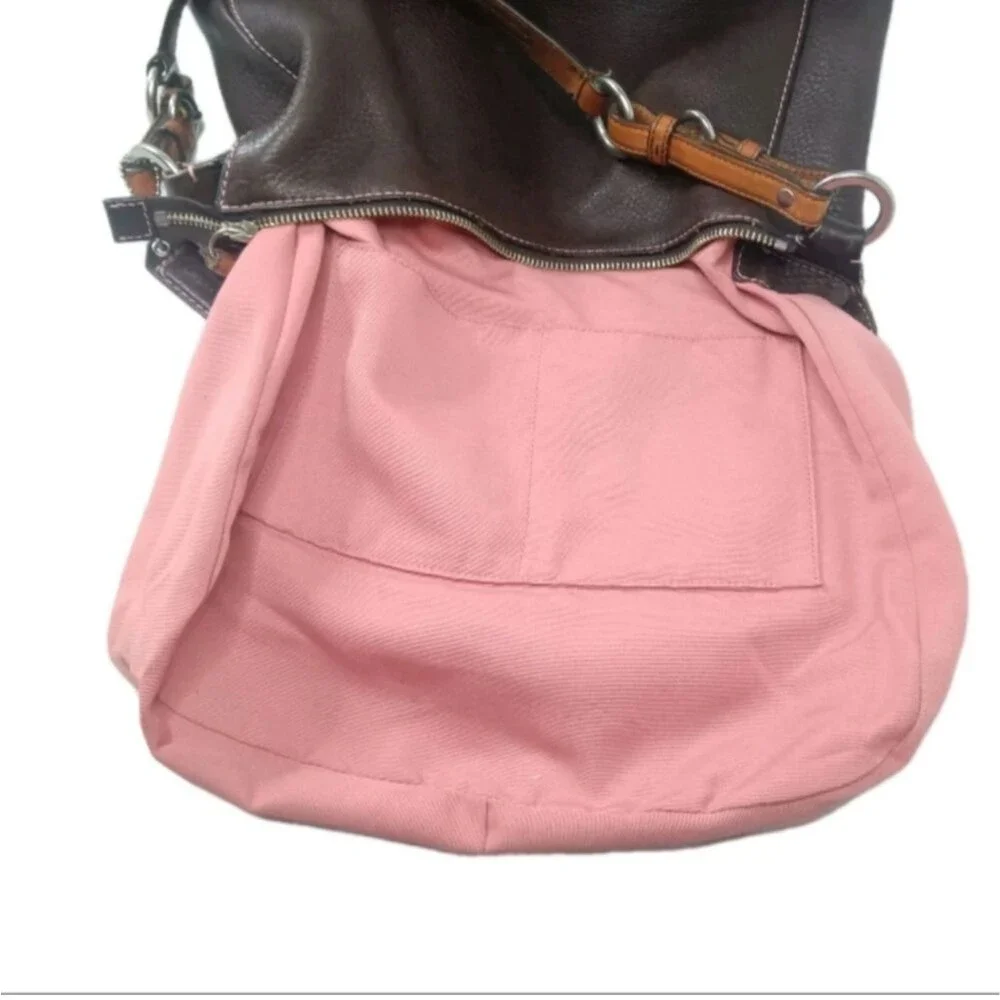 Coach Chelsea Leather Shoulder Bag 8E98 Brown Hobo Y2K